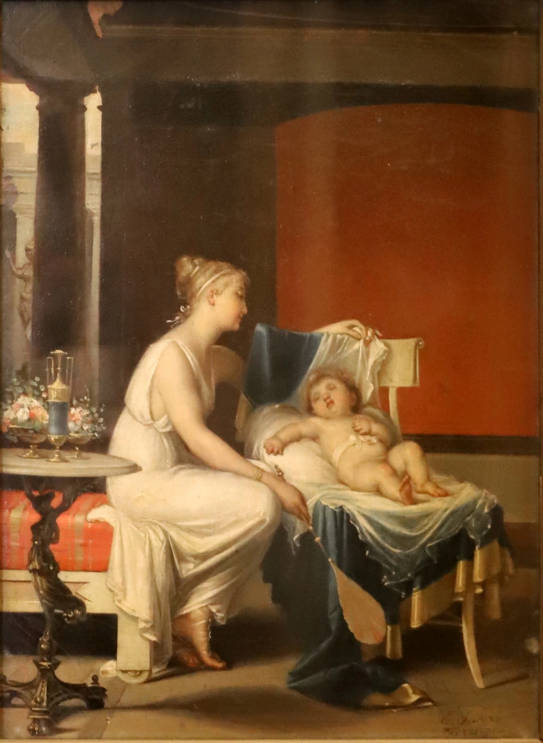 Scena d'interno (giovane madre con infante), 1876 - Galleria d'Arte Moderna, Firenze